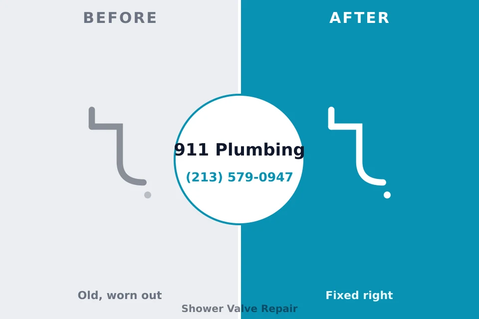 Before and after: plumbing repair Haynesville, LA